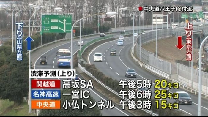 Uターンラッシュ きょうも混雑続く見通し