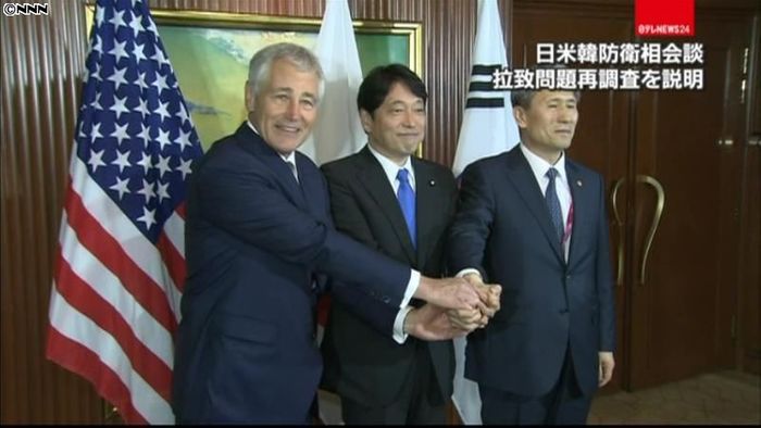 日米韓防衛相会談 拉致問題再調査を説明
