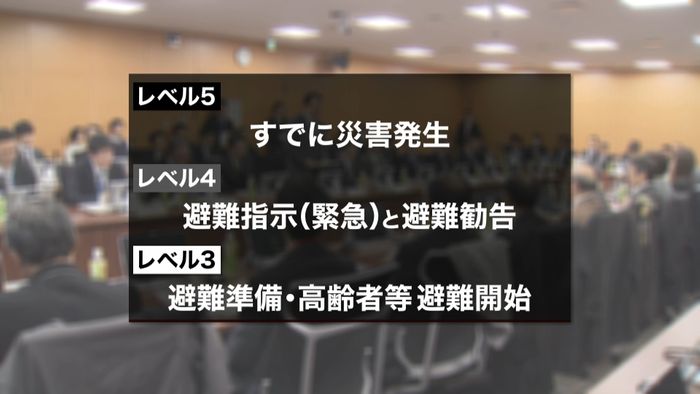 防災情報「警戒レベル」 5段階に