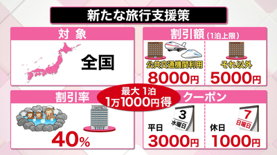 解説 最大1万1000円お得 新 旅行支援策 全国を対象に 県民割 との違いは