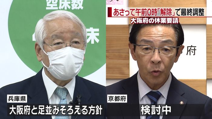 “宣言解除”で休業要請大幅解除へ 大阪