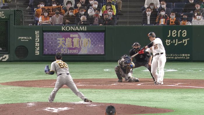 巨人・岡本和真4戦連発 両リーグ最速2桁の今季10号ソロ