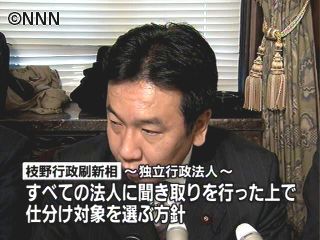 事業仕分け第2弾 公益法人選考に7基準