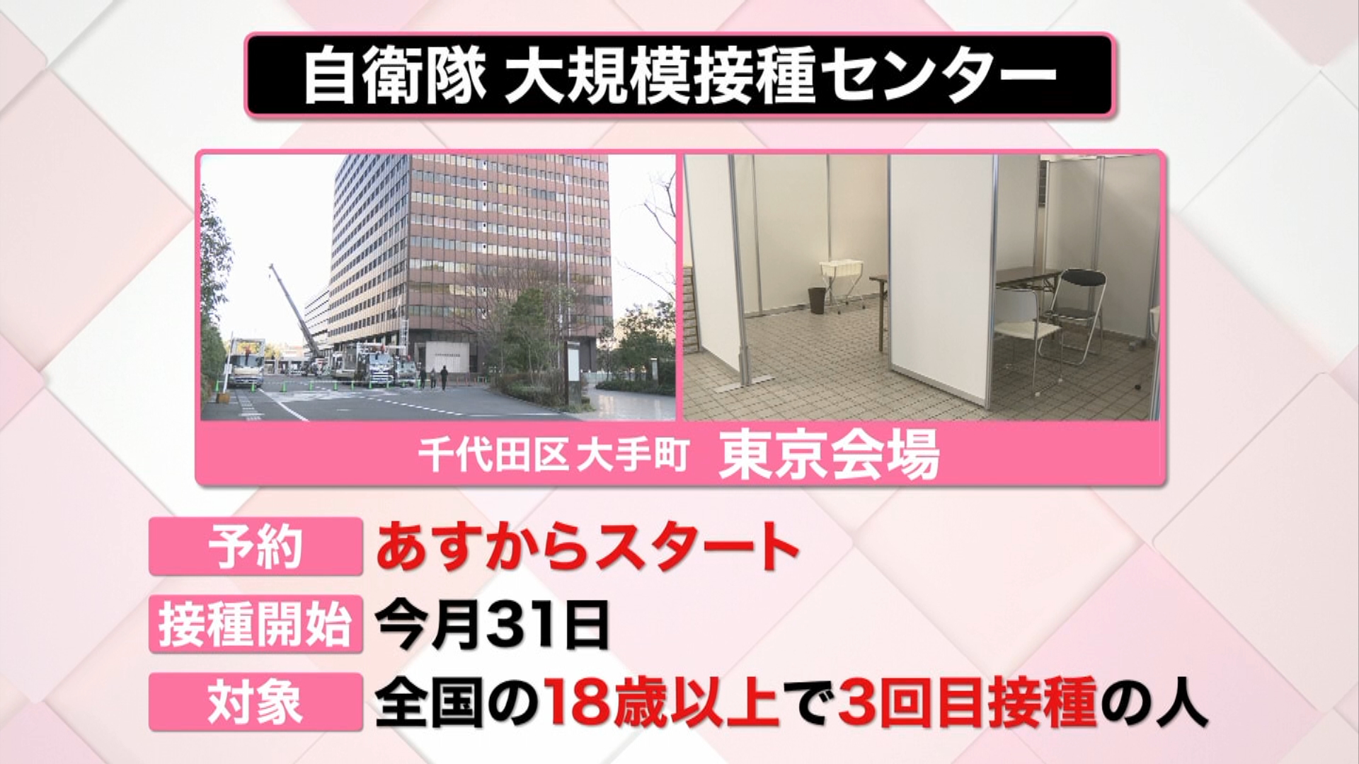 自衛隊 大規模接種センター