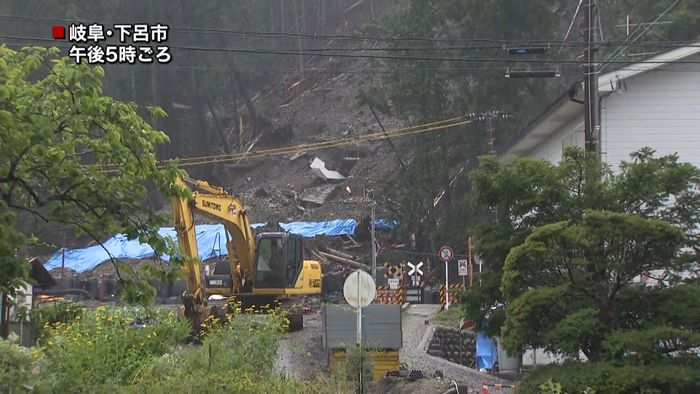 岐阜・下呂市 先週末には土砂崩れ被害