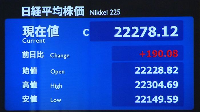 日経平均 3営業日ぶり上昇