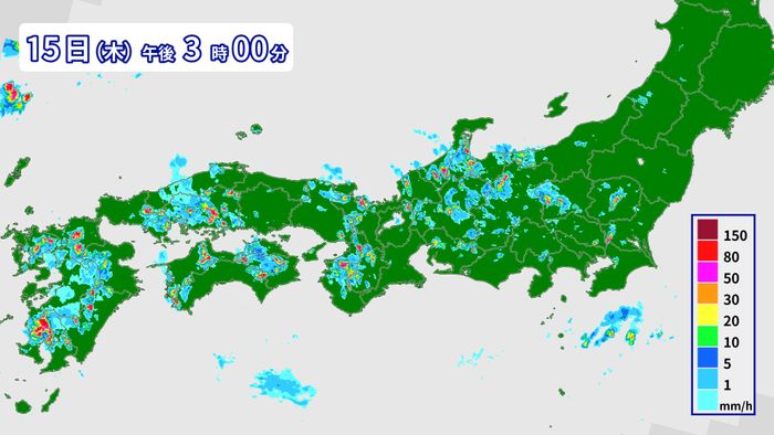 きょうも所々で雷雲発生 天気の急変に注意