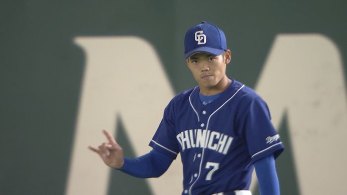 「根尾ビームきたー」中日・根尾昂“強肩発動”で巨人・ポランコをアウトに