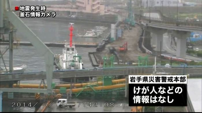 北リアス線で運転再開メド立たず 岩手地震
