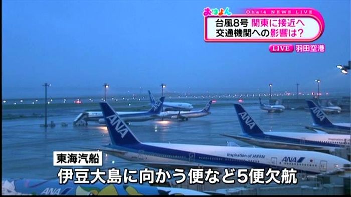 東海汽船 伊豆大島行きフェリーなど欠航