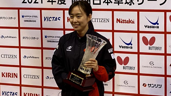 石川佳純 五輪前最後の公式戦で6戦全勝