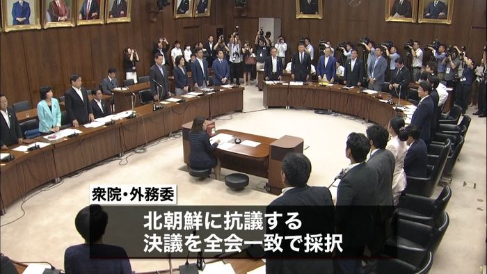 衆参委、北朝鮮の核実験“抗議決議”を採択