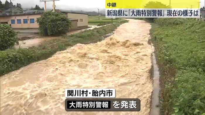 新潟県に「大雨特別警報」　各地で床上浸水発生…村上市では80代男性が足をケガして“重傷”