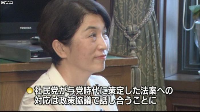 社民と国民新の統一会派結成、参院も見送り