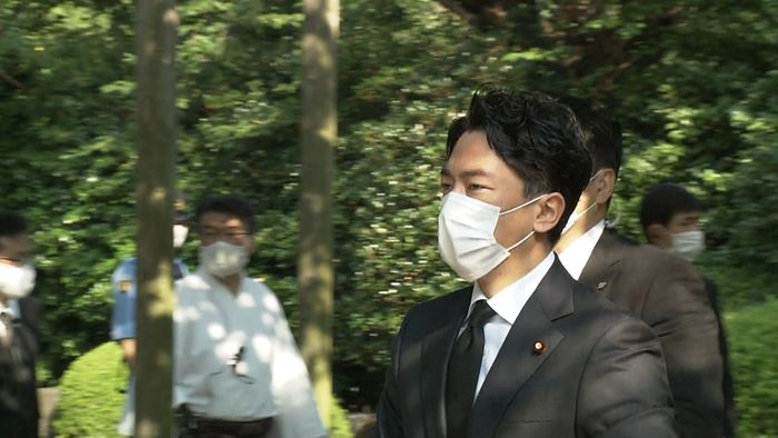 小泉環境相ら4閣僚が靖国参拝 4年ぶり