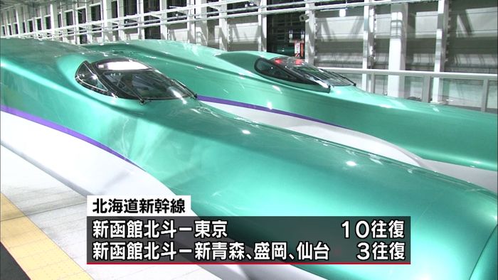 新幹線時代到来…北海道新幹線3・26開業
