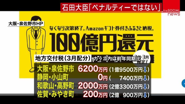 ふるさと納税で多額収入4自治体 交付税0