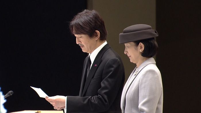 震災から8年 追悼式で秋篠宮さまがお言葉