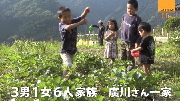 徳島で自給自足の生活をしている家族に密着