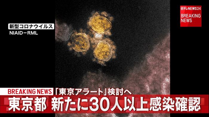 「東京アラート」へ検討 感染30人以上