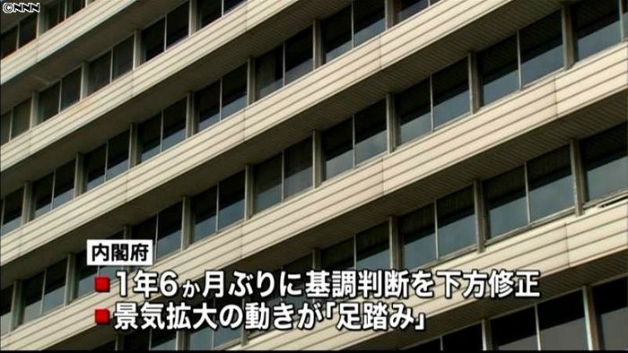4月景気動向指数 1年6か月ぶり下方修正