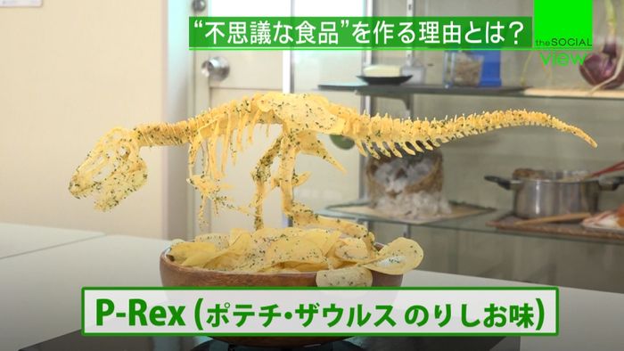 “ポテチ恐竜”現る　アートな食品サンプル