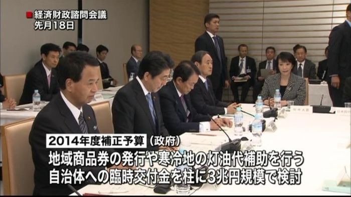 今年度補正予算、3兆円に上積み方針固める