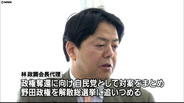 堂々と民主引きずりおろす年に~自民・林氏