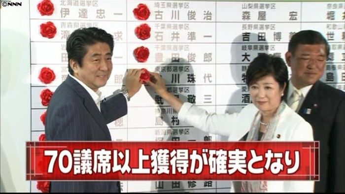 【参院選】自公で70議席以上獲得が確実に