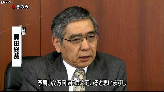 円安や金利低下、日銀総裁「予期した通り」