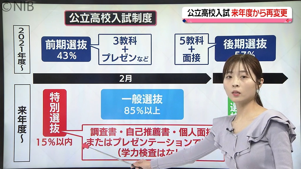 解説】新設「チャレンジ選抜」来年度から制度変更の高校入試 2年生には