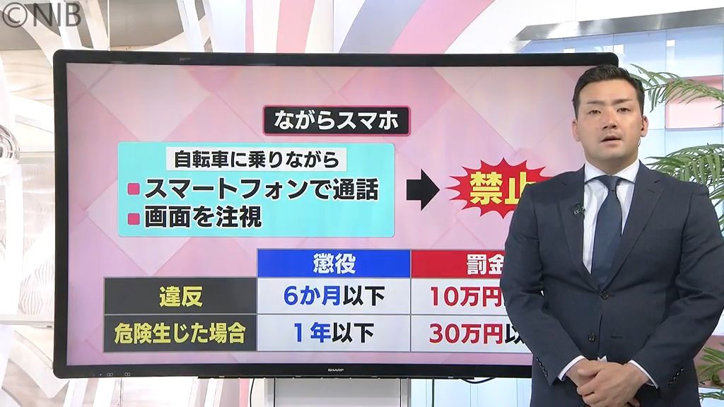 11月1日からどう変わる？自転車のルール「ながらスマホ」や「酒気帯び運転」罰則強化で罰金も《長崎》