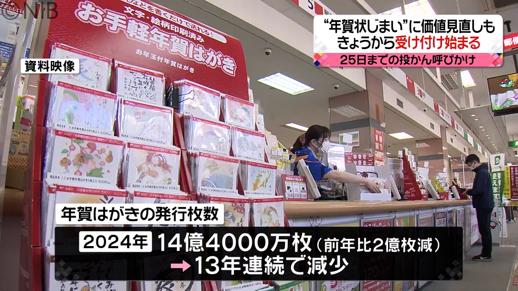 年賀状じまい”から改めて価値実感も 年賀状受け付け開始「25日までに