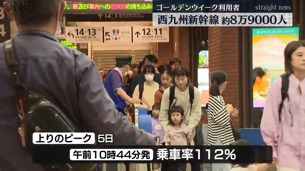 なぜ？「去年よりやや減少」約8万9000人 大型連休期間中の西九州新幹線かもめ利用者《長崎》