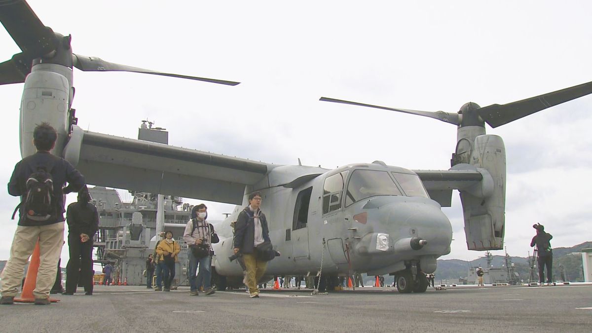 米海軍佐世保基地の一般開放『佐世保フリートフレンドシップデー』オスプレイの初着艦も《長崎》