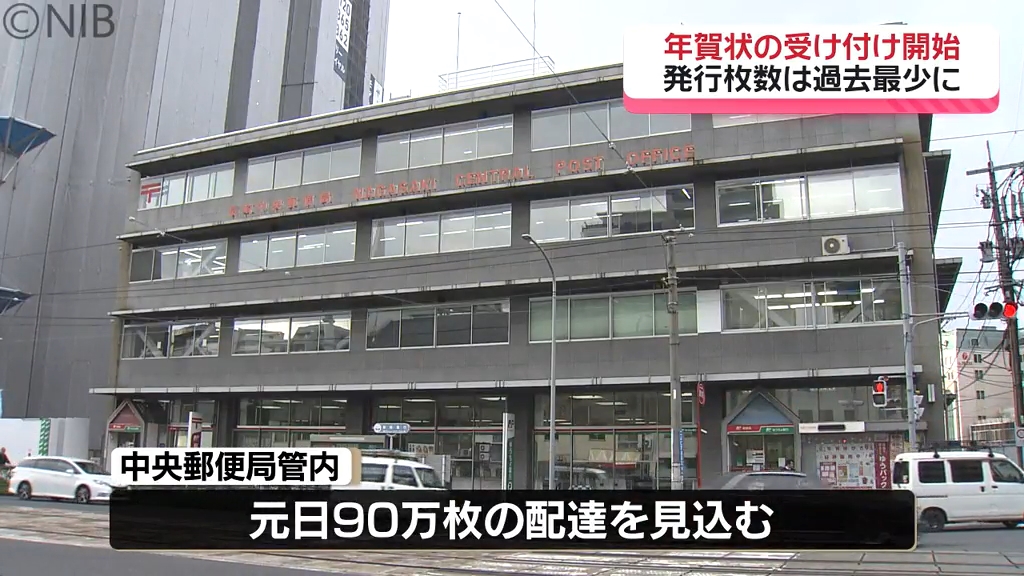 年賀状の受け付け開始」発行枚数は過去最少を更新 郵便料金