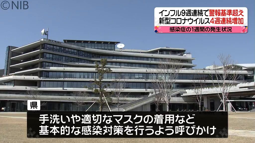 インフルは9週連続で警報レベル　新型コロナも増加　県は基本的な感染対策呼びかけ《長崎》