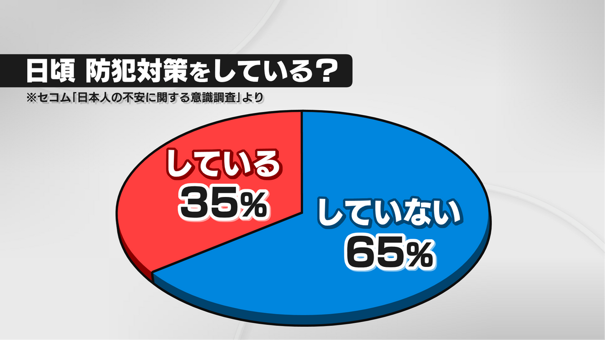 街の人の防犯対策は？