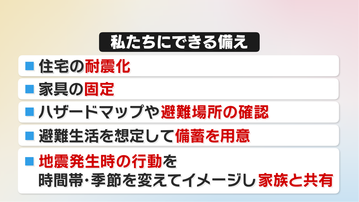 私たちにできる備え