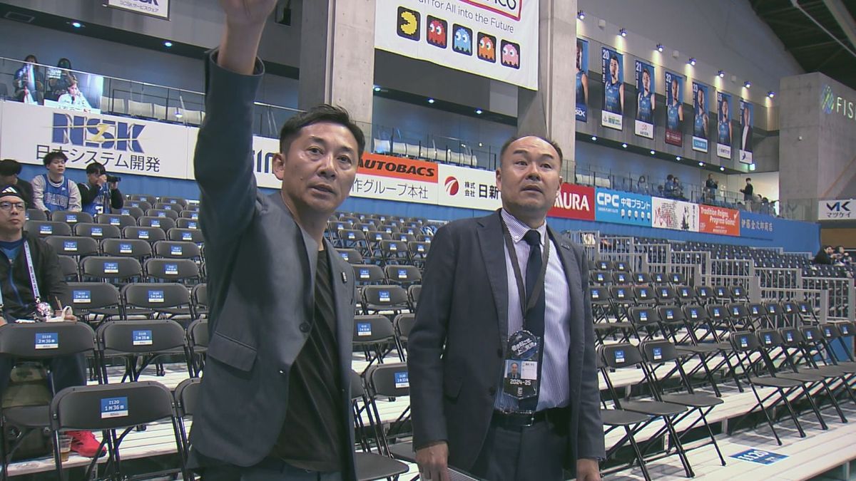 Bリーグプレミアへの参入に向けて　松江市総合体育館の改修工事を視察　特別観客室やラウンジが設置予定　島根県松江市