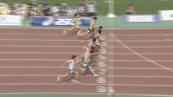 山縣亮太選手、桐生祥秀選手など豪華メンバーが決勝に　布勢スプリント男子100ｍ　10秒14で優勝を飾ったのは自己新記録をマークした宮城辰郎選手　鳥取県鳥取市