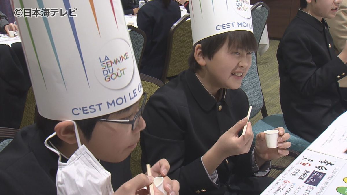 食育体験で味覚の訓練　温泉旅館で小学生に特別授業　島根県産の5つの食材を味わいながら5つの味覚を学ぶ　島根県松江市