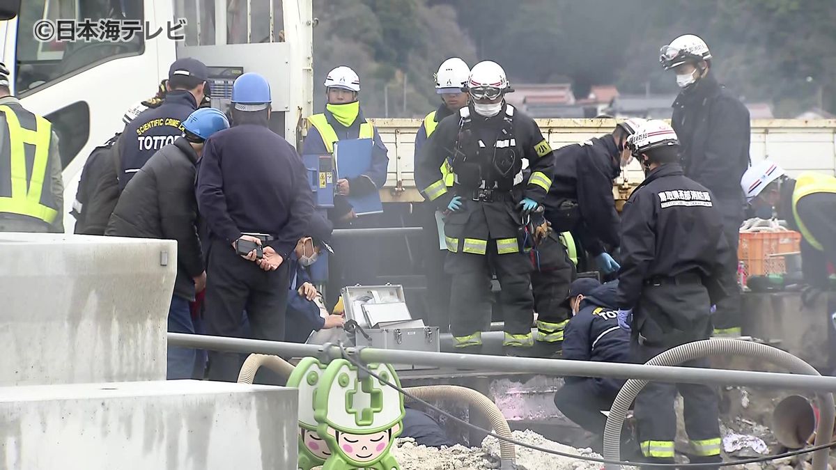 護岸で配管工事中の作業員4人がやけどを負った事故 治療中だった男性1人が死亡 身元は未だ特定されず 鳥取県境港市
