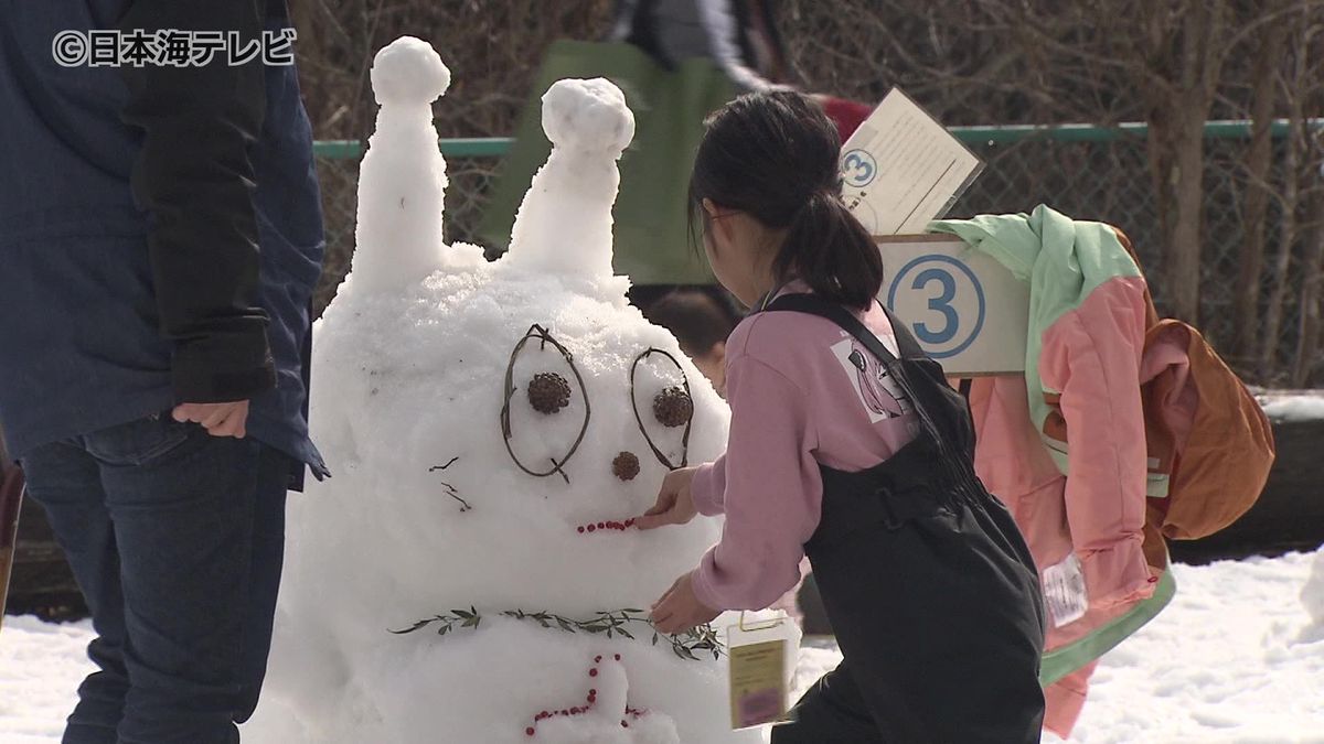 雪像完成直前にハプニングも…毎年恒例の雪まつり　鳥取県鳥取市