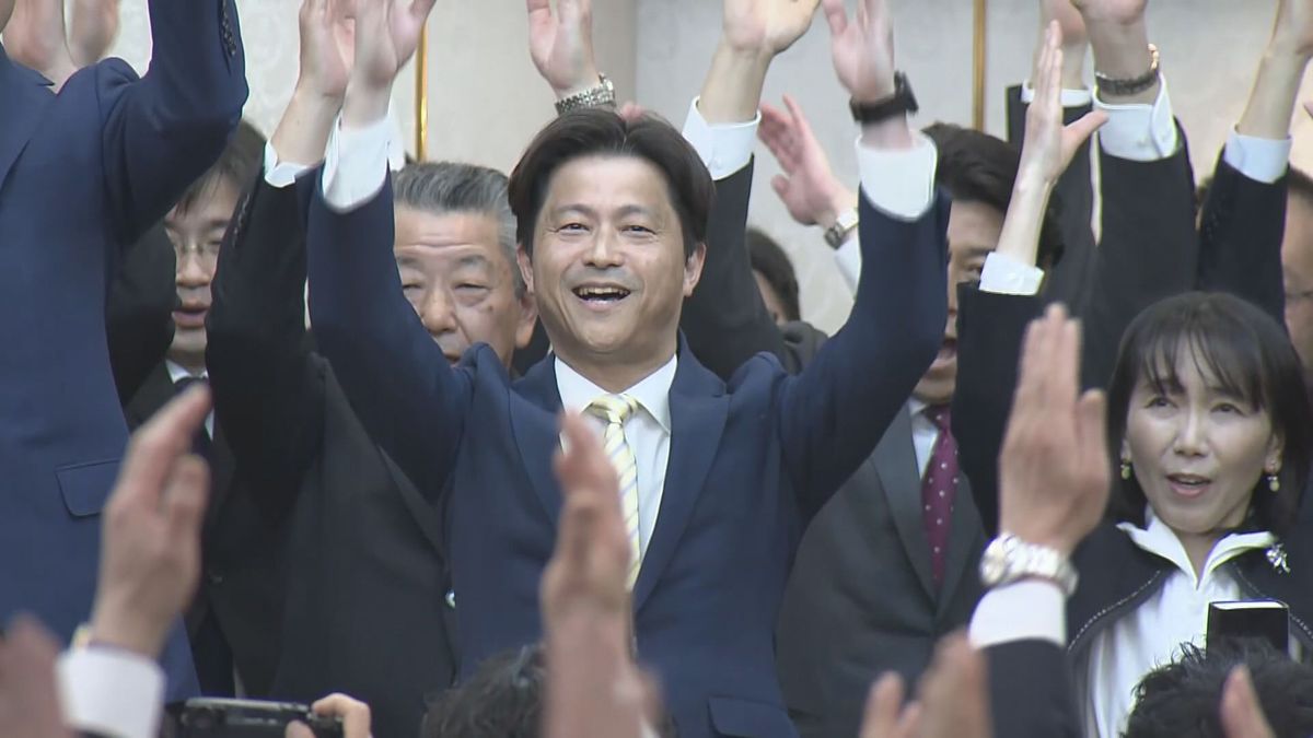 「夢を実現できる街に育んでまいります」　三つどもえの松江市長選挙　現職の上定昭仁氏が大差をつけ圧勝　島根県松江市
