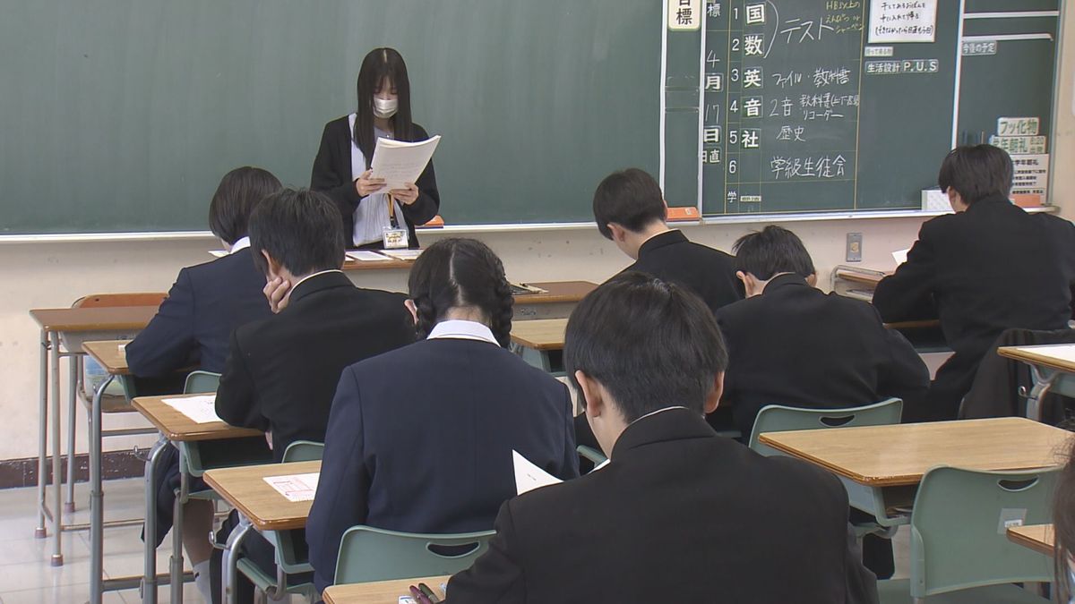 山陰両県の小中学校で全国学力テスト実施 中学校の理科ではタブレット端末を使ったオンライン形式のテストが初導入 今後すべてのテストにオンライン形式を導入予定