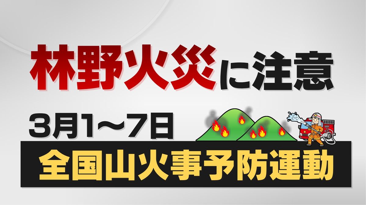 3月1～7日 全国山火事予防運動