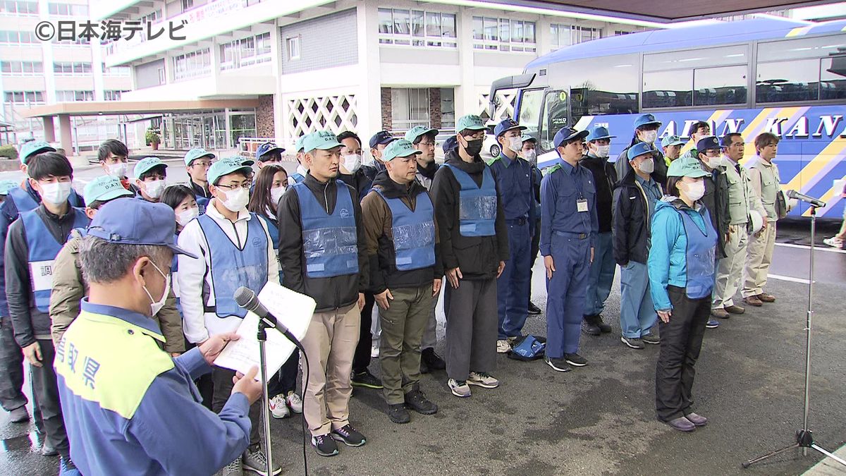能登半島地震被災地に鳥取県と県内4市の職員を派遣
