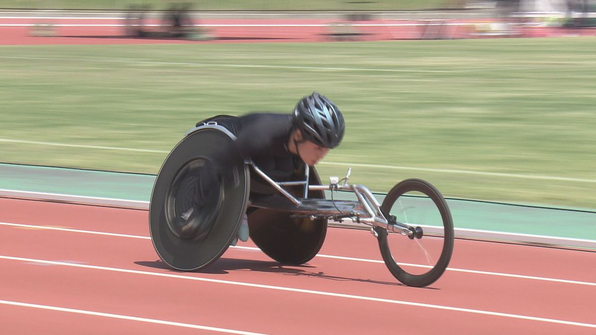 鳥取県障がい者スポーツ大会陸上競技　立岡ほたる選手と小椋友貴選手らが参加　県代表選出に向け好タイムを記録　鳥取県米子市