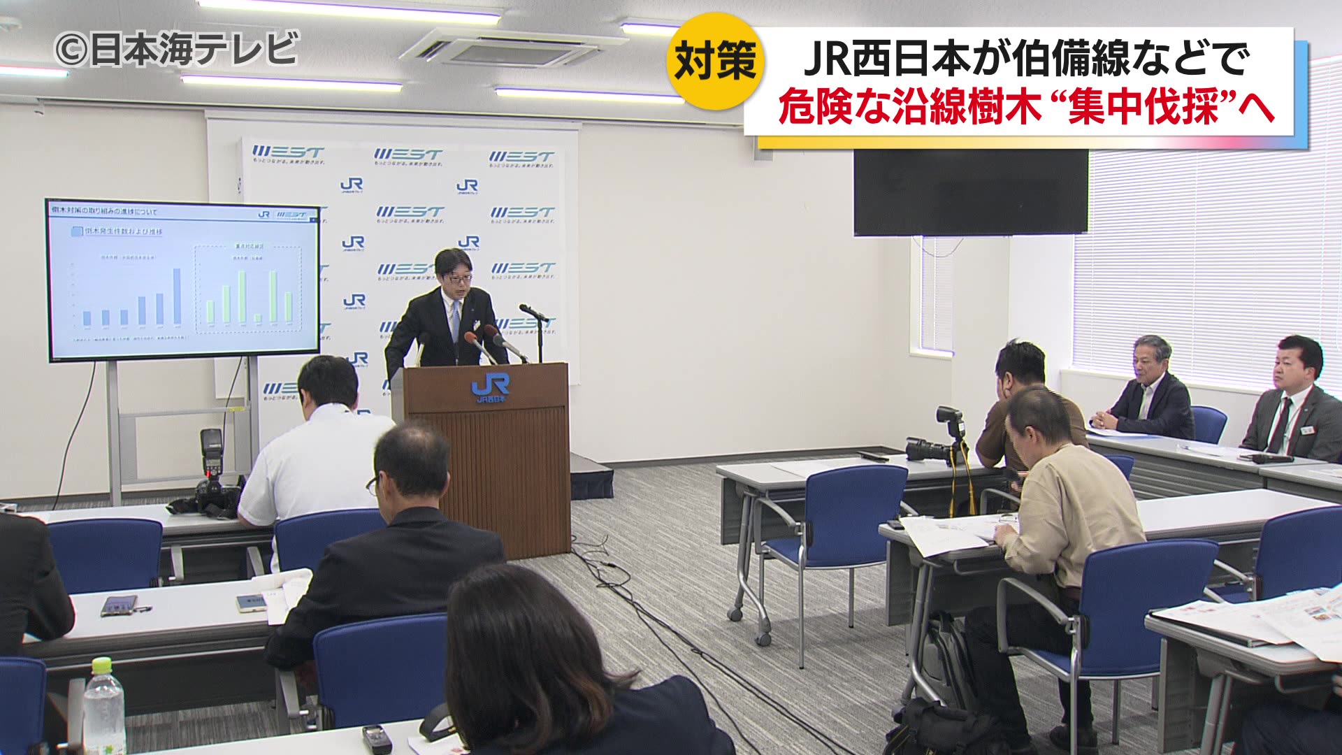 線路から20メートル範囲の樹木をまとめて伐採する”集中伐採” 気候変動